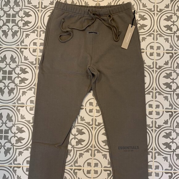 Fear Of God Essentials Charcoal Gray Sweatpants - Small